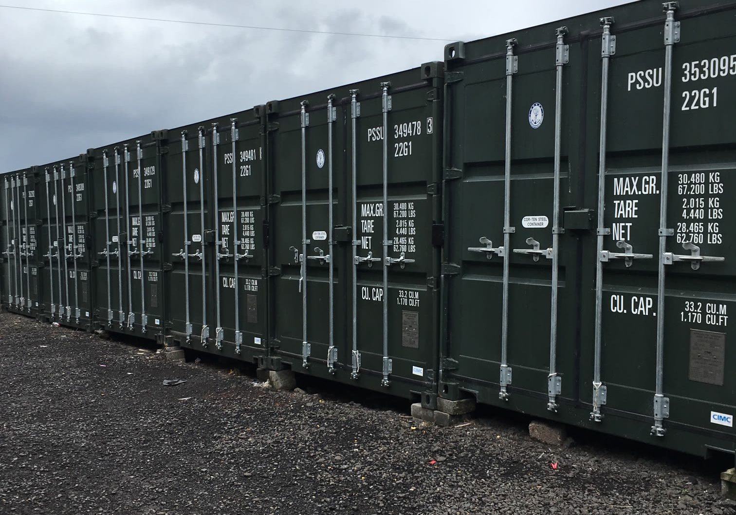 SH Removals & Storage in Burntisland containers