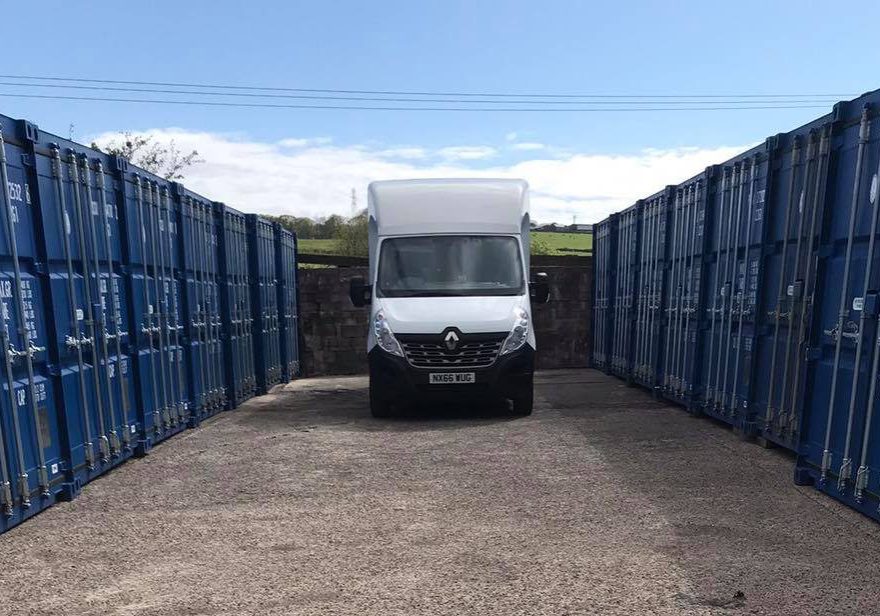SH Removals & Storage in Burntisland containers